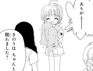 Manga panel from カードキャプターさくら showing example of Do it properly with ちゃんと.